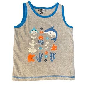 3/$25 MickMack Short Sleeve Boys Shark Tank Top NWOT